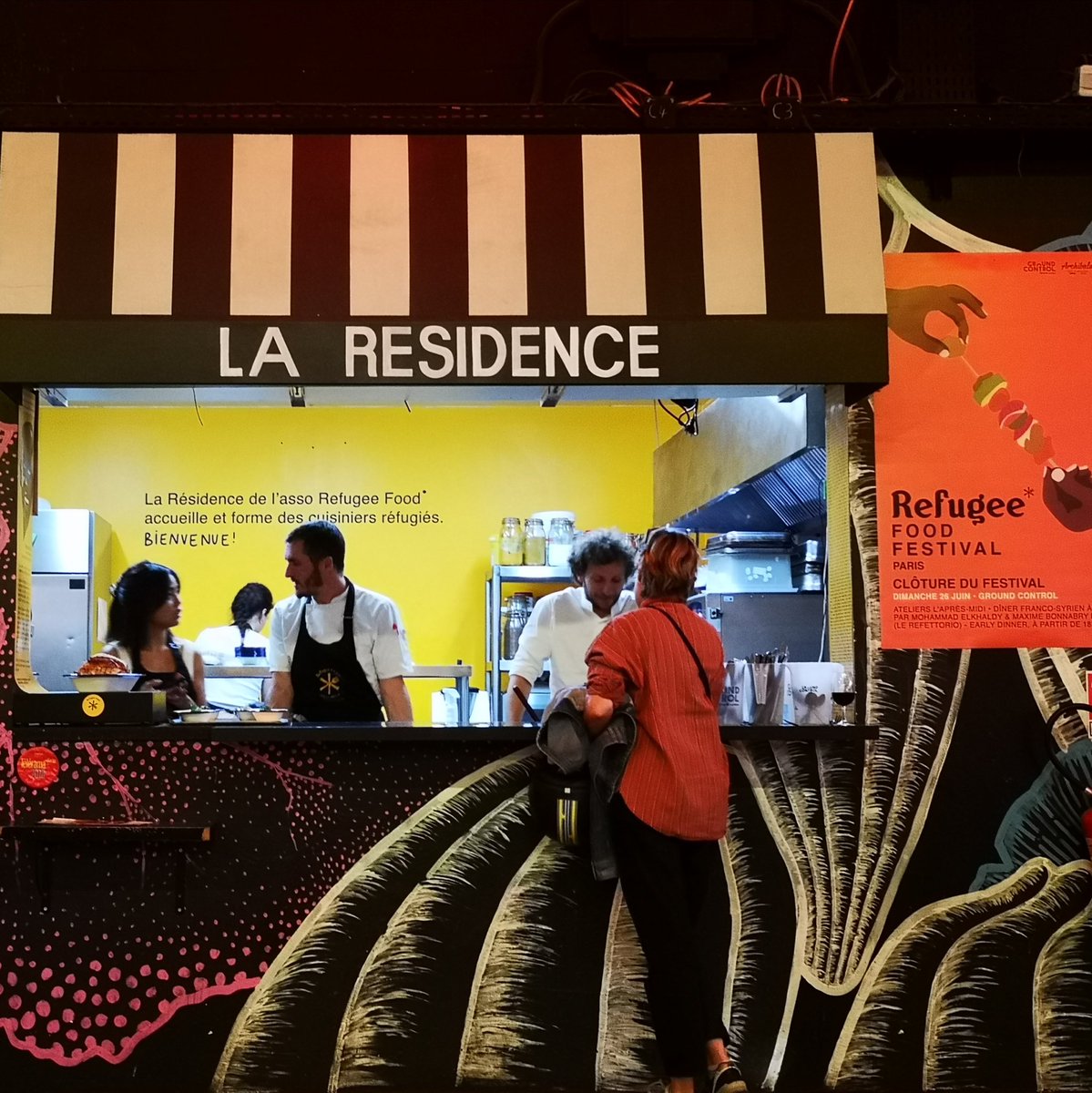 Clôture du @RefugeeFood Festival ce soir à @Gro_ndControl