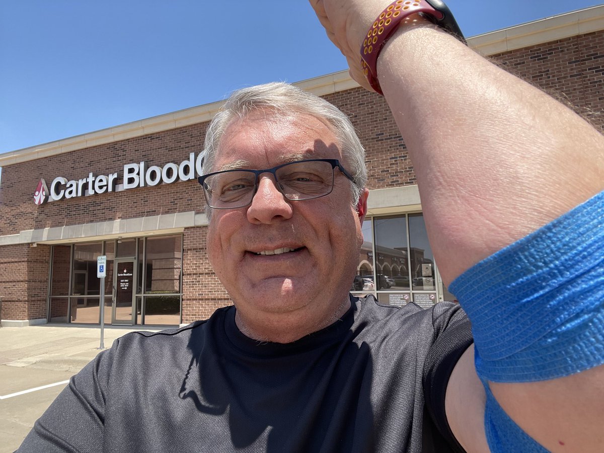 A beautiful day for a double order of platelets and one of plasma for good measure! #carterbloodcare. #GiveForLife.