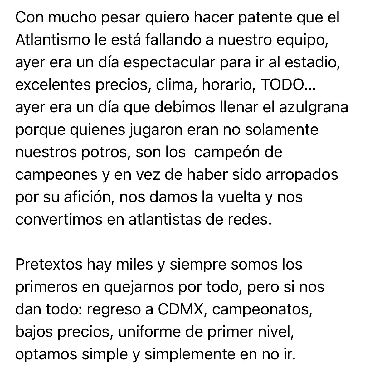 paolagrala's tweet photo. Atlantismo: 
Estamos en deuda con el campeón de campeones @Atlante #Atlante 
Hora de ponernos las pilas 👆
Más atlantista que nunca… 💙♥️🐴🫶🏻 https://t.co/T9CqlfP5ZW
