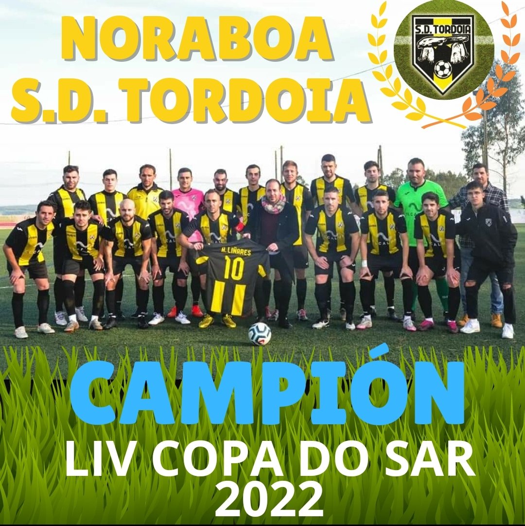 SDEsclavitud's tweet photo. πCAMPIΓN DA LIV COPA DO SARπ
Noraboa a @SdTordoia pola conquista da LIV Copa do Sar fronte o Flavia SD.
Disfrutade moito deste momento inolvidable coa primeira Copa do Sar.
Noraboa os dous equipos pola gran final e pola traxectoria ata chegar a ela.
#LIVCopaDoSar #Futgal https://t.co/50vej2LuJU