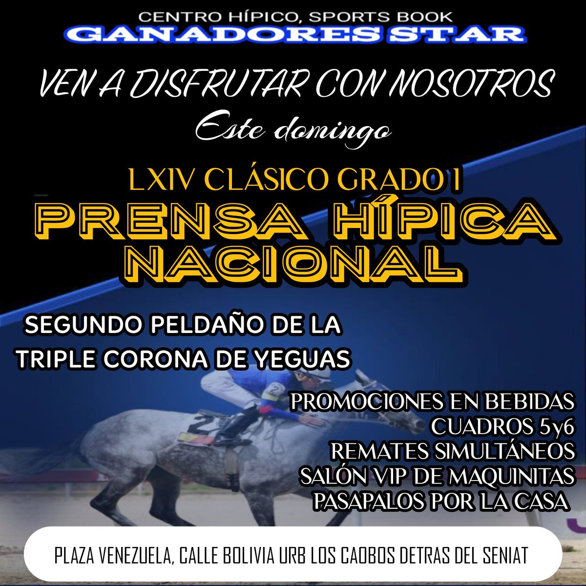 LAPENSION_'s tweet photo. #Hipismo. #Dom26.06
⭐CENTRO HÍPICO, GANADORES STAR⭐
CLÁSICO PRENSA HÍPICA NACIONAL 🏆 / LA RINCONADA
GANADOR: #3 LYNDA CARTER
PIZARRA: 03/02/01/04/05
JOCKEY: R.SOLANO @RSolanoJockey
ENTRENADOR: R.GARCIA @RamonRamong26
HARAS: LA INVASIÓN @haraslainvasion
STUD: MAX POCA https://t.co/SrPRG8YwrK