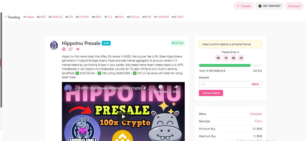 NelsonClarks's tweet photo. @elonmusk Are you worried about bearish market?
You don't have to
@hippo_inu is offering 2% reward in BUSD token.
Grab Your Tokens
150 BNB RAISED MORE COMING !!!
Join Presale: https://t.co/dPAflyfMGg
#hippoinu #babydoge #staking #reward #BSC #BNB #BUSD #Binance #Whitelist #presale https://t.co/hJDvfGH6Am