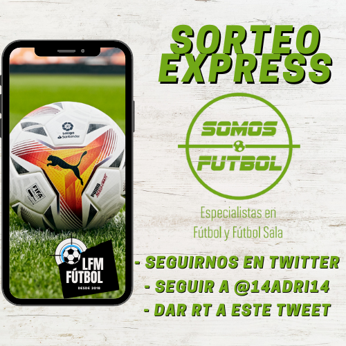FutbolLfm's tweet photo. 🔥 𝐒𝐎𝐑𝐓𝐄𝐎 𝐄𝐗𝐏𝐑𝐄𝐒𝐒 🔥

Gracias a nuestro patrocinador #SomosFutbolShop os traemos el sorteo del balón oficial de #LaLiga 2021.

- Dar RT a este Tweet
- Seguir a @14adri14 
- Seguir a #LFMFútbol 

El ganador se anunciará mañana a las 12:00 💣 https://t.co/z5jHb2si9e