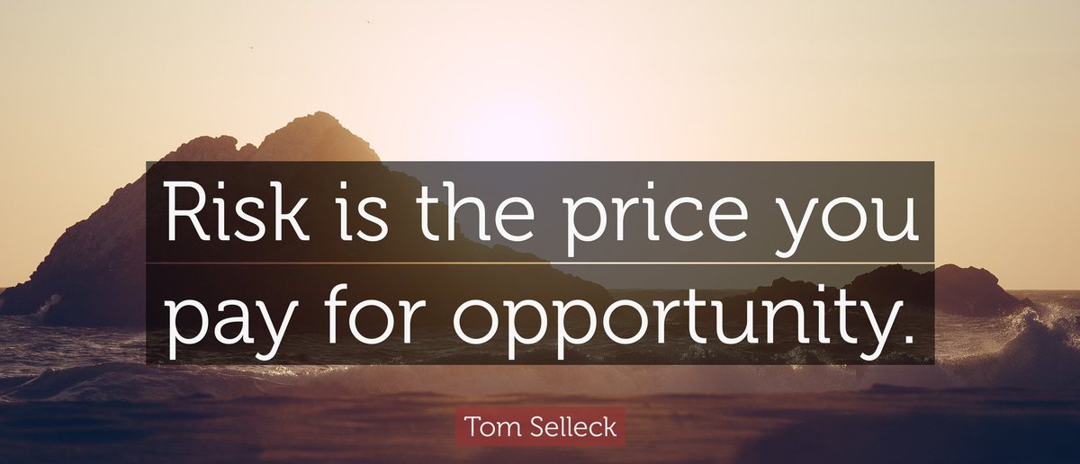 Manishnsonii's tweet photo. Monday Motivation 

"Risk is the Price you for the Opportunity"

Tom Selleck

  #opportunity #motivation #decision #nothingisimpossible #motivationalmonday #innerpeace #goodday https://t.co/ms3TZmOYvh
