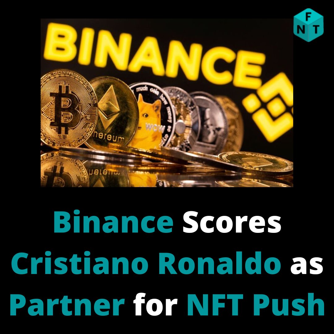 NftUpcoming's tweet photo. Binance Scores Cristiano Ronaldo as Partner for NFT Push !
The Portuguese soccer star &amp; #Binance will create a series of #NFT collections for sale on the company's platform. 
The first collection would be released later this year.

#Cryptocurency #NFTs #NFTcommunity #Bitcoin https://t.co/SAnejAiXSg