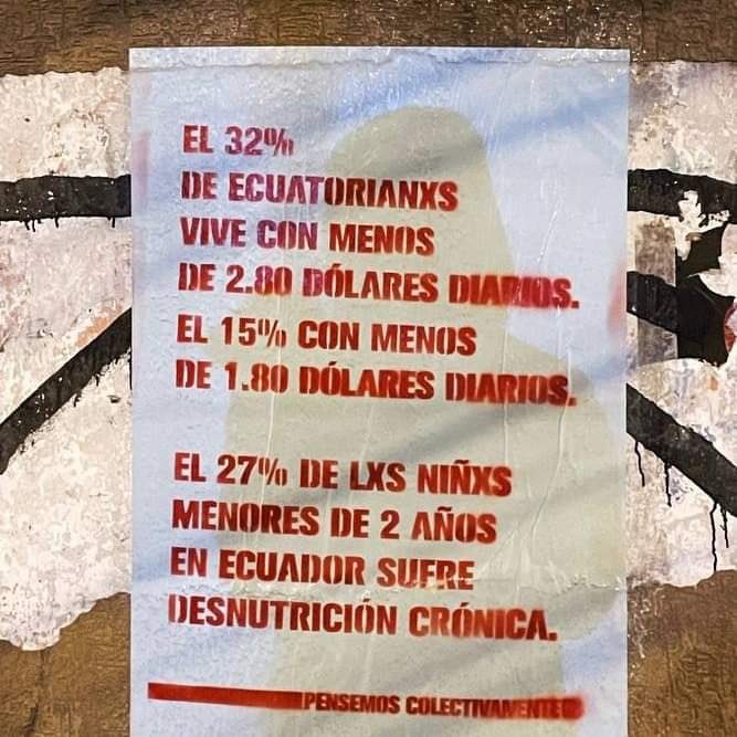 sofialanchimb's tweet photo. 🇪🇨#Ecuador La pobreza, el hambre, el desempleo. Las cifras en las calles. 
#ParoNacional2022 #ElParoNoPara https://t.co/Ng6VDnQdx1