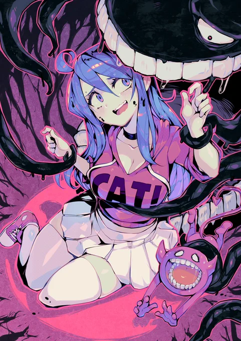 I made this illustration for the coolest of dudes @gingrjoke and his even coolest artbook! ✨thanks again for letting me bully Marcy! 🎈 https://t.co/EU32AXSYMD 