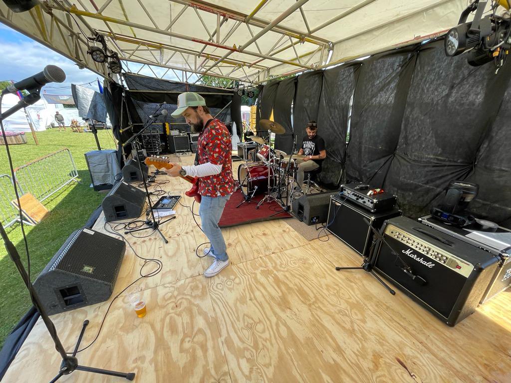 We did play our little hearts out. I may  (or may not), in the heat of the moment, have taken my short off 😳😂 <a href="/frontrowfest/">Front Row Festival</a>