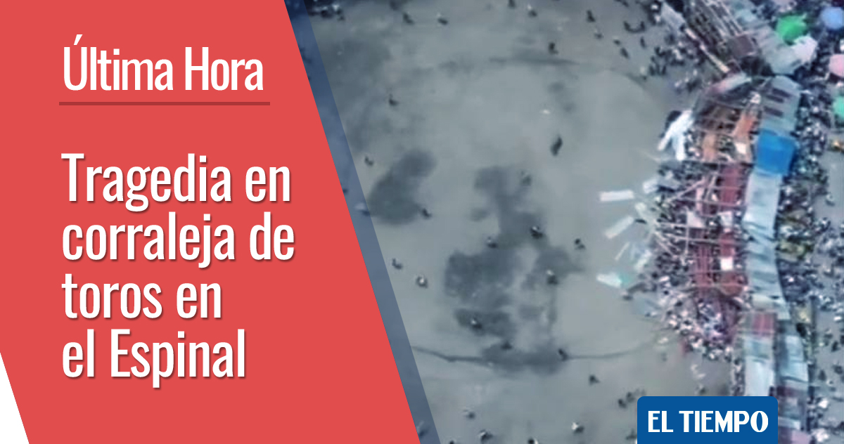 ELTIEMPO's tweet photo. 🚨 ATENCIÓN 🚨 Tragedia en Tolima: 4 muertos y cientos de heridos en derrumbe en corraleja. Aquí los detalles ➡️ https://t.co/NKf7DUbFnG https://t.co/DWbhDUMPUd