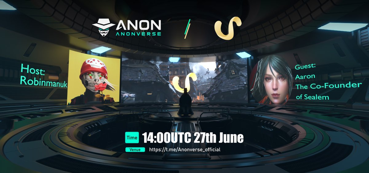 Anonverse | We're Hiring! (@anon_metaverse) on Twitter photo 📢 JOIN the next #AMA with <a href="/SealemLab/">Sealem Technology</a> to catch up on our next IDO ⚔️⚔️
⏰Time: 14:00 UTC, 27 JUNE
💵Reward: $300
Rules:
▪️Follow <a href="/Anon_Metaverse/">Anonverse | We're Hiring!</a> & <a href="/SealemLab/">Sealem Technology</a>
▪️Like & Retweet & drop 1 question
▪️ Venue: t.me/Anonverse_offi…
$ANON #Anonverse_IDO #AMA 📢 JOIN the next #AMA with <a href="/SealemLab/">Sealem Technology</a> to catch up on our next IDO ⚔️⚔️
⏰Time: 14:00 UTC, 27 JUNE
💵Reward: $300
Rules:
▪️Follow <a href="/Anon_Metaverse/">Anonverse | We're Hiring!</a> & <a href="/SealemLab/">Sealem Technology</a>
▪️Like & Retweet & drop 1 question
▪️ Venue: t.me/Anonverse_offi…
$ANON #Anonverse_IDO #AMA