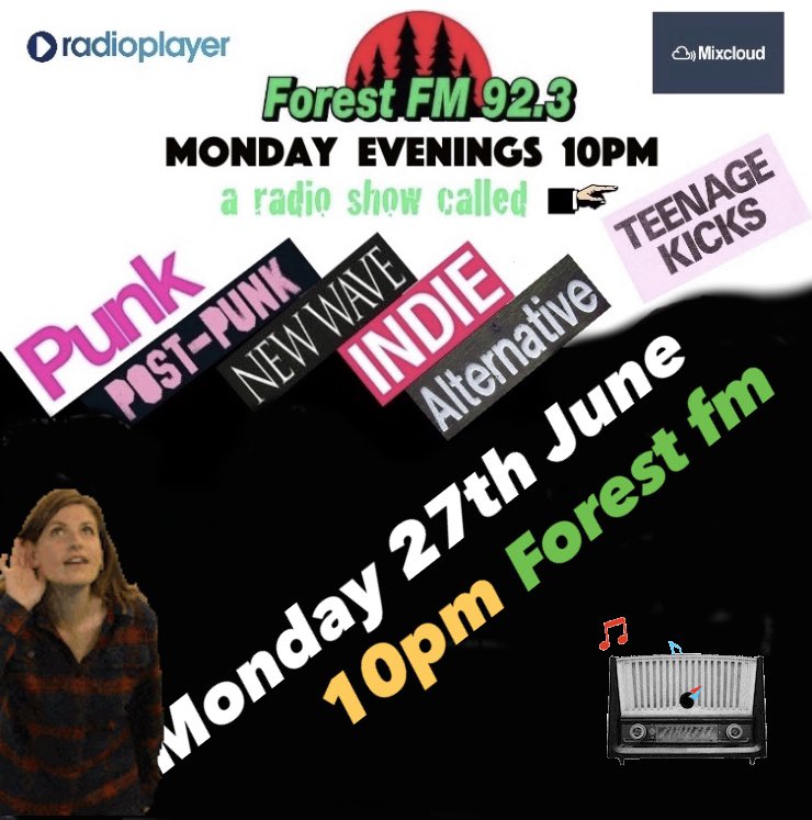 neilmlomax's tweet photo. Monday June 26th 10pm 🇬🇧@ForestFM #tkforestfm radio show feat @therutsdc #thesaints #pootytangers @amylandsniffers #adrenochrome @PaulineMurrayX #umen #pkbats @_Nightingales @YardActBand @pilofficial @NELLUSTAR1 @The_Shend stream mon 10pm @ https://t.co/U408PVBiJq #tkforestfm https://t.co/WRnOfZTLw3