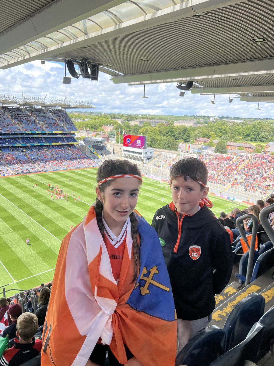 jaynie2901's tweet photo. The best day at Croke park despite the result #TurnCrokerOrange #armaghgaa #armaghfans https://t.co/kwq06bfSmc
