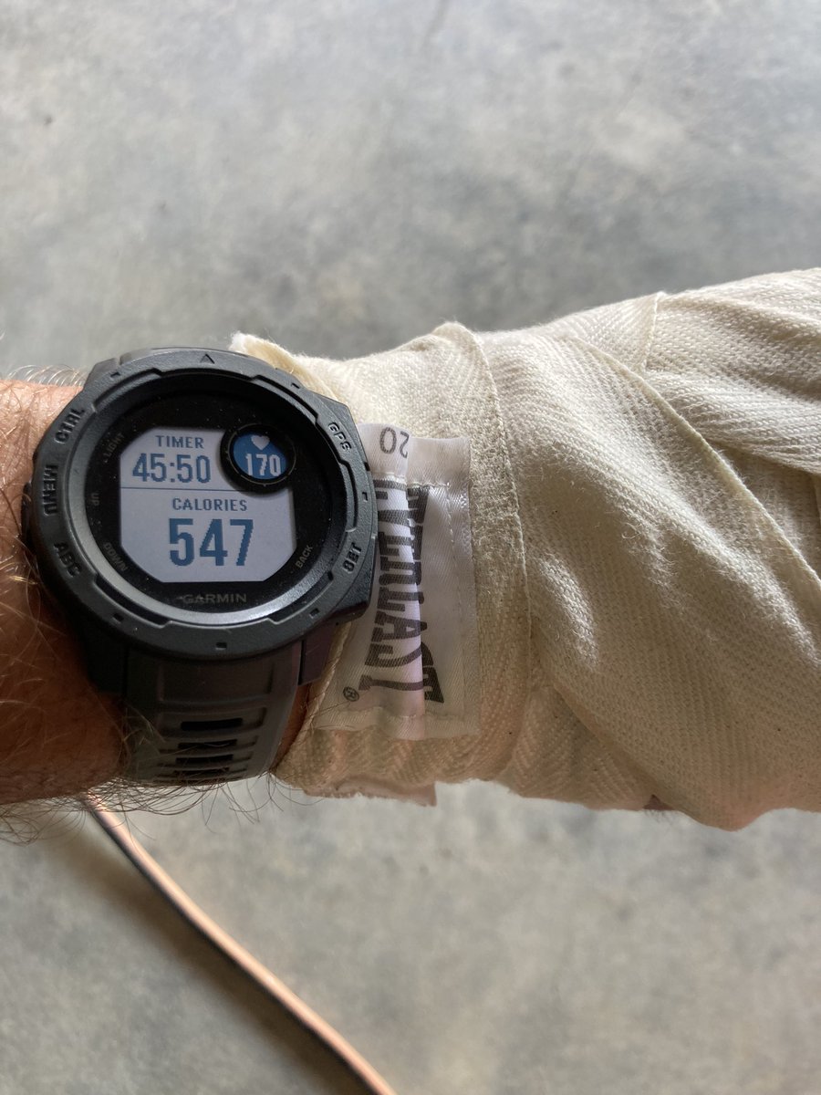 arandolphgt's tweet photo. Battled the heat and humidity in Arkansas today for a @fit_leaders workout. Heavy bag, weighted rope, and sprints⦠#fatigue #oldandslow #keepmovingforward #FitLeaders https://t.co/FvmPRvP0to