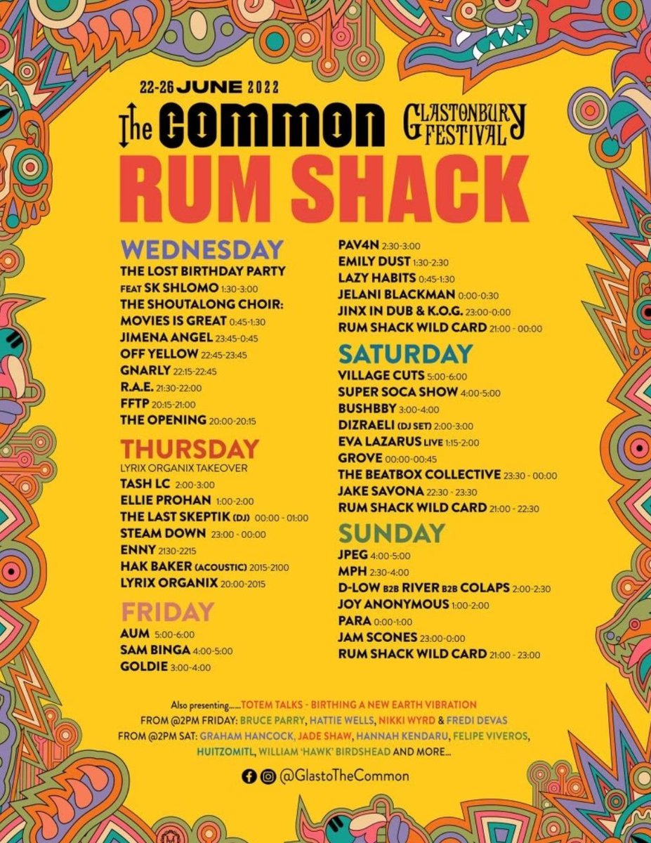 bonaireblue's tweet photo. @SyndicatesHQ @Eyeballlkid @glastonbury 30 minutes before @Eyeballlkid makes his #Rumshack debut @ 2100 Sunday... @glastonbury https://t.co/mJctcmkSt5