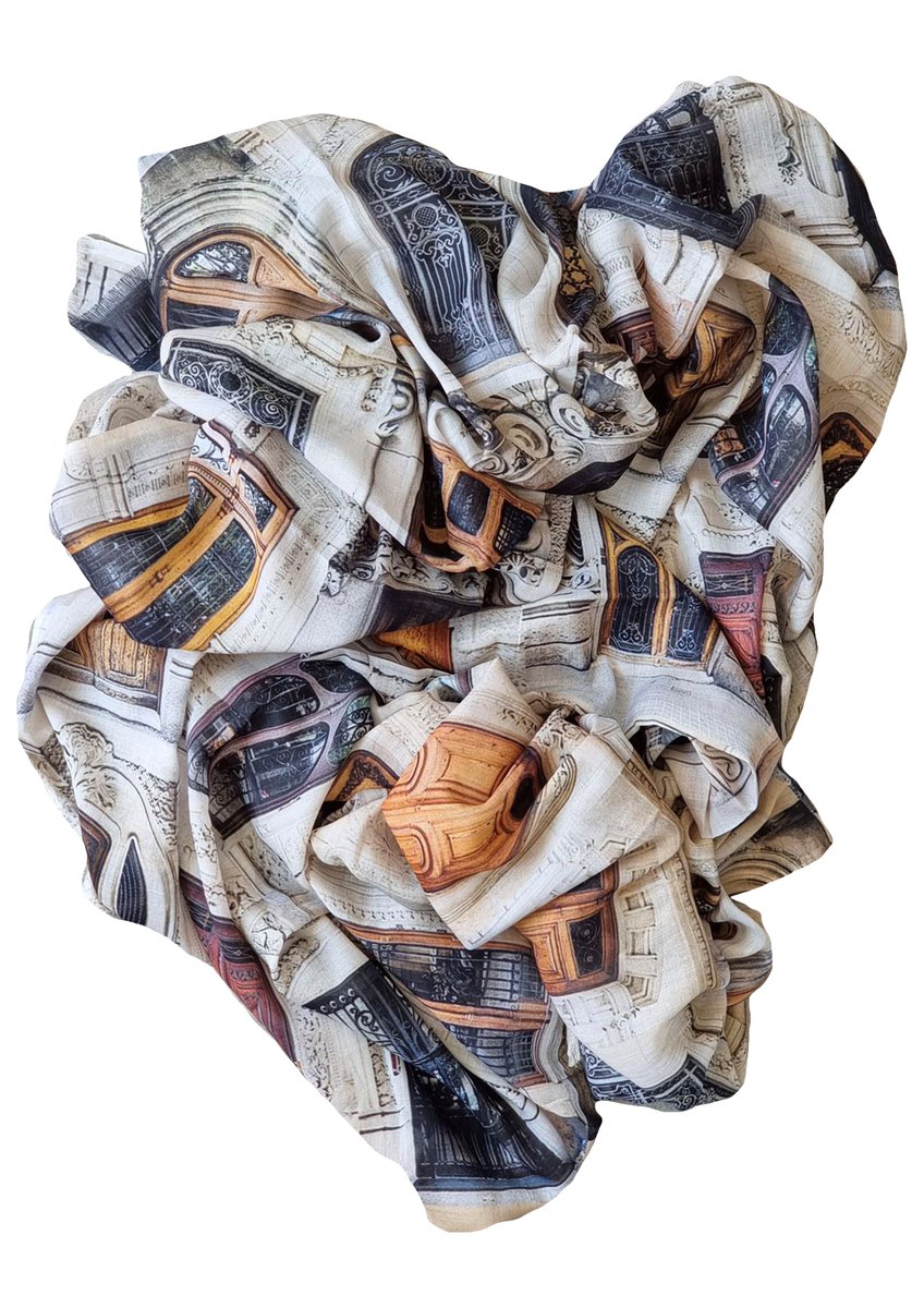 The Salisa "Doors Ethnic" scarf is a perfect lightweight scarf for this time of year &amp; can also be worn as a cover up on holiday - we love multifunctional!!! #scarfstyle #kaftan #beachvibes #scarfprint #classicdesign #versatile #ootd #scarfie #summerwardrobe #independentbusiness