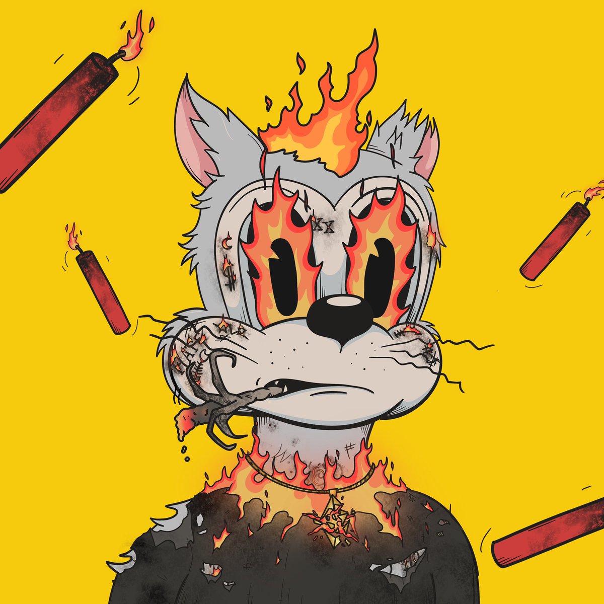 fromthefutura's tweet photo. Used some 🧨🧪 on some dope @DegenToonz #LFG #TOONZ #toonztothemoon #NFTCommunity https://t.co/YxflyMvYzy