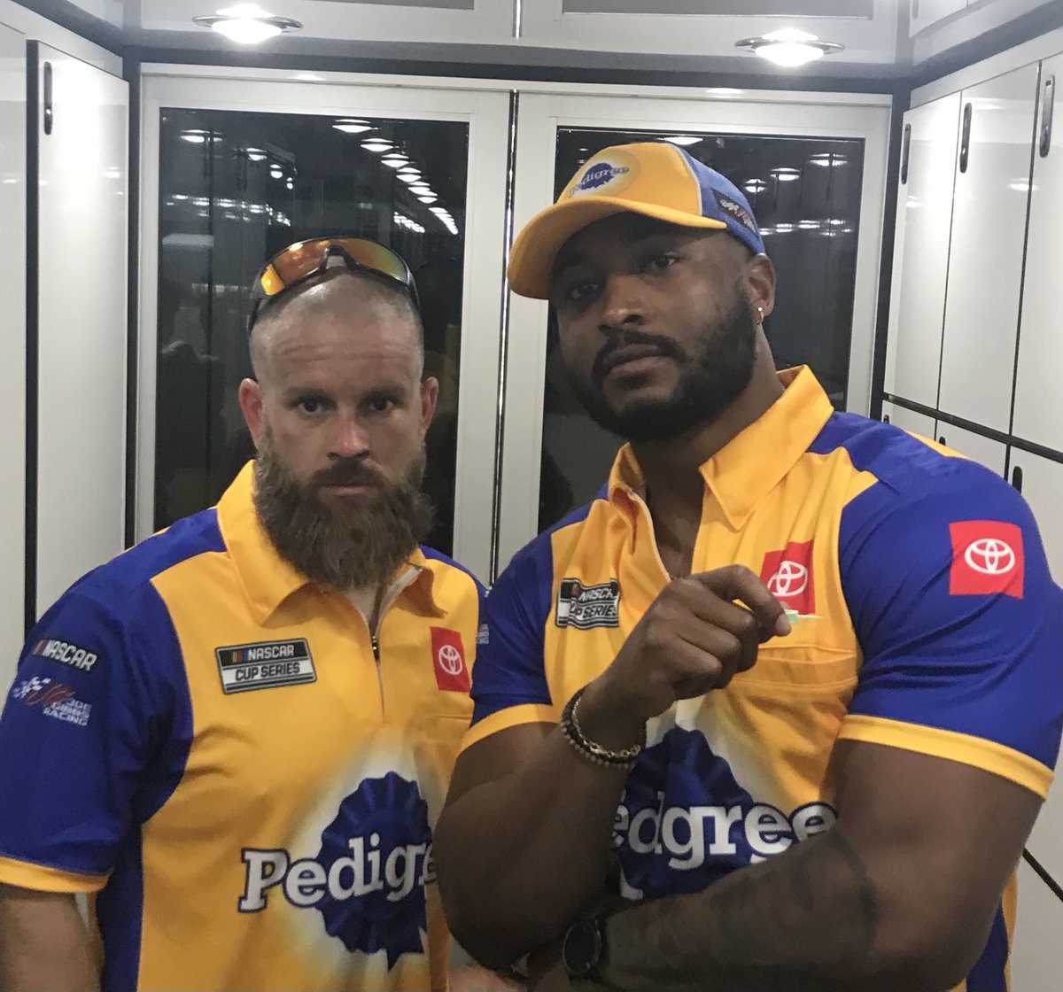 Full strength again here in Nashville! <a href="/Leebob1986/">Lee Cunningham</a> fingers are healed and <a href="/brucewade1024/">Cj Bailey</a> is officially a dad. <a href="/JoeGibbsRacing/">Joe Gibbs Racing</a> <a href="/NASCAR/">NASCAR</a> #18