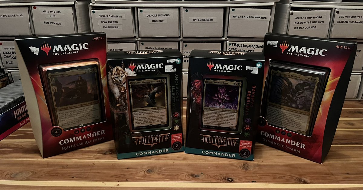 BoshNRoll's tweet photo. *GIVEAWAY*

Just hit 5k followers! I’m also in striking distance of 20k subs on YouTube. Let’s celebrate!

Retweet, follow, and sub to YT. On Friday, July 1 I’ll send someone who does those 3 things their choice from these #edh decks!

https://t.co/Y324LRcDO9 https://t.co/Hl4nd0312N