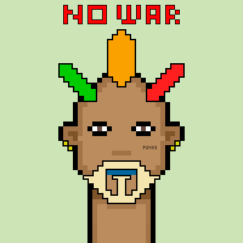 PunksNoWar's tweet photo. This punk loves variety, and it's up to you to decide which one....

#punksnowar #NFTs #cryptoart #NFTCommunity #Ethereum #punk #NYC 
https://t.co/RIw8WeUxDU https://t.co/fQBeYfkqSa