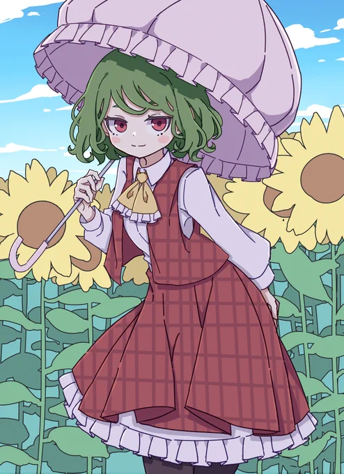 #深夜の真剣お絵描き60分一本勝負 
幽香 