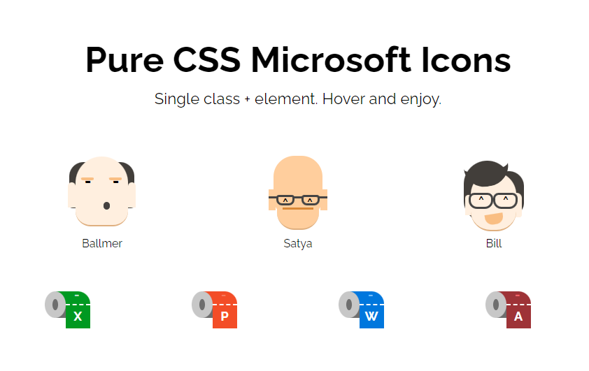 <a href="/digitalinkwell/">Brenda - Digital Inkwell</a> @donovanh <a href="/jakerocheleau/">Jake Rocheleau</a> <a href="/FreeFrontend/">FreeFrontend</a> @karks88 @nealemvf <a href="/alexmwalker/">Alex Walker</a> <a href="/tanay1337/">Tanay Pant</a> <a href="/AntoniettaPerna/">M. Antonietta Perna, Philosophy Ph.D.</a> <a href="/Bluxart/">Alessio Atzeni</a> <a href="/rachelandrew/">Rachel Andrew</a> thought you might enjoy my pure CSS experiments

hyperoffice.com/microsoft/