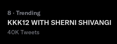 40k IT IS!!!!! Ishhhhhhh

KKK12 WITH SHERNI SHIVANGI
#ShivangiJoshiInKKK12