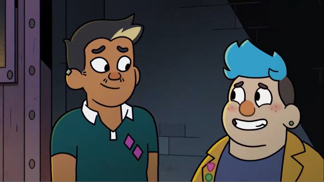 croissantmimi's tweet photo. Screenshot redraw! They’re such dorks :]
#deadendparanormalpark #barneyguttman #logannguyen #logney #barnlog https://t.co/eUVdWj48Nw