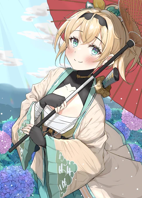 雨上がり
#いろはにも絵を 