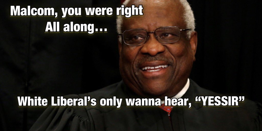 realWarthog71's tweet photo. @ianmiles @Baybeeruth76 #ClarenceThomas has saved this country from #liberalextremism and must be protected at all cost. https://t.co/IC97Rs3FPL