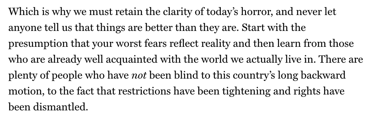 I'm late to this, but <a href="/rtraister/">Rebecca Traister</a>'s piece on the necessity of hope in a post-Roe world is so beautiful, and I needed it so much. 💔💔💔

thecut.com/2022/06/rebecc…