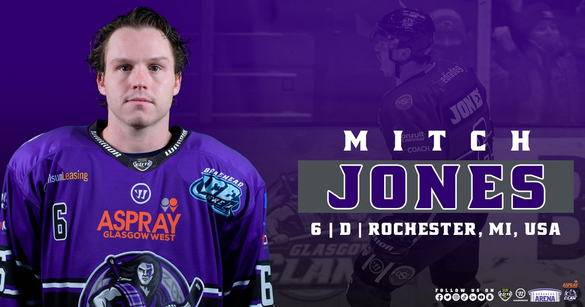 ✍️ | The Glasgow Clan, sponsored by <a href="/AspGlasgowWest/">Aspray Glasgow West- Buildings Insurance Assessors</a>, are delighted to announce the return of defenceman Mitch Jones
￼
↪️ bit.ly/3OpNSVV

#SuperSigningSunday