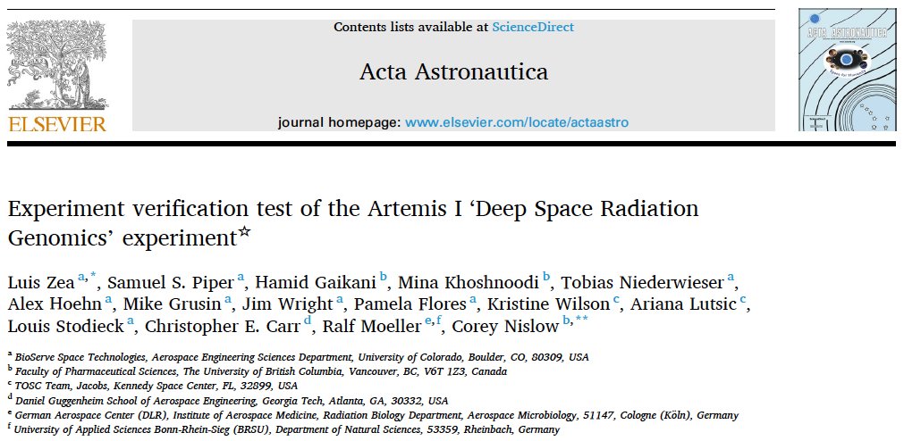 SpaceLuisZea's tweet image. Our paper describing how we prepared our NASA-funded #DSRG experiment going around the Moon on #Artemis I is now out! Woo! A short thread summarizing what it's about &amp;amp; how it may help teams designing their own biological space experiments:  sciencedirect.com/science/articl…  @NASASpaceSci