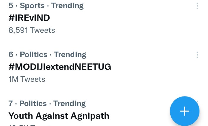 DhruvRa08765276's tweet photo. 1 million

#MODIJIextendNEETUG 

@DG_NTA 
@PMOIndia
@EduMinOfIndia 
@NMC_IND 
@narendramodi https://t.co/oyGlXkqpLT