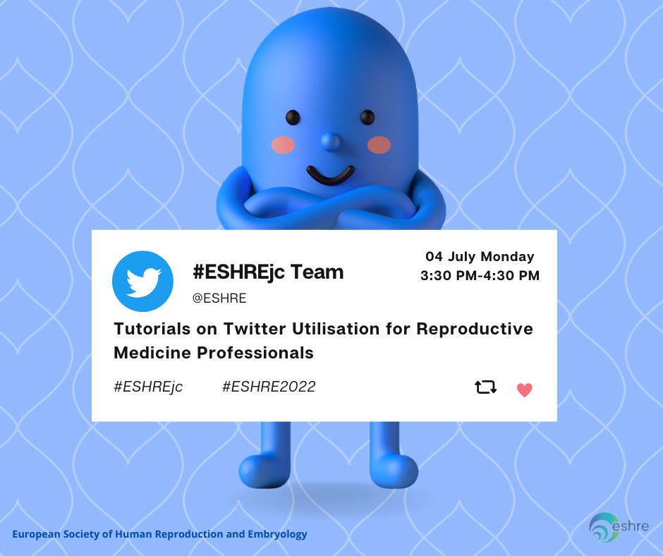 OmarRawi89's tweet photo. If you’re attending #ESHRE2022 don’t miss our #TwitterTutorials at ESHRE village 🫶🏼

@juliauraji and I will get you sorted on using #ReproTwitter effectively!

✏️ live Tweeting and a Q&amp;A session

⏰ Monday 3:30-4:30 PM

#eshrejcrt #AcademicTwitter #eshrejc @theESHRE5 https://t.co/ptDiCA6Zt6