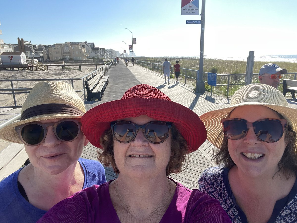 aphasiologist1's tweet photo. Talking #aphasia all week with @MadelineCruice and @LucyDipper on Jersey Shore, USA. https://t.co/QdYh63wULy