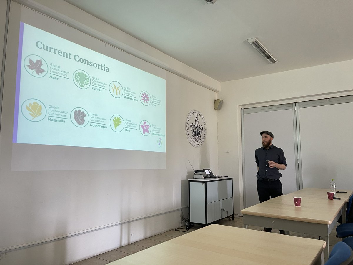 MexicoGcco's tweet photo. BGCI staff never stop working! Thanks to Noelia Alvarez GTC and Dan Crowley GCC, who visited and gave two talks in JBUBUAP on Saturday and supervise research projects in conservation. @MortonGTCP @ArbNetorg @bgci @JardinBuap @globaltrees @Tree_Spotter https://t.co/eD0Ybr3HlO