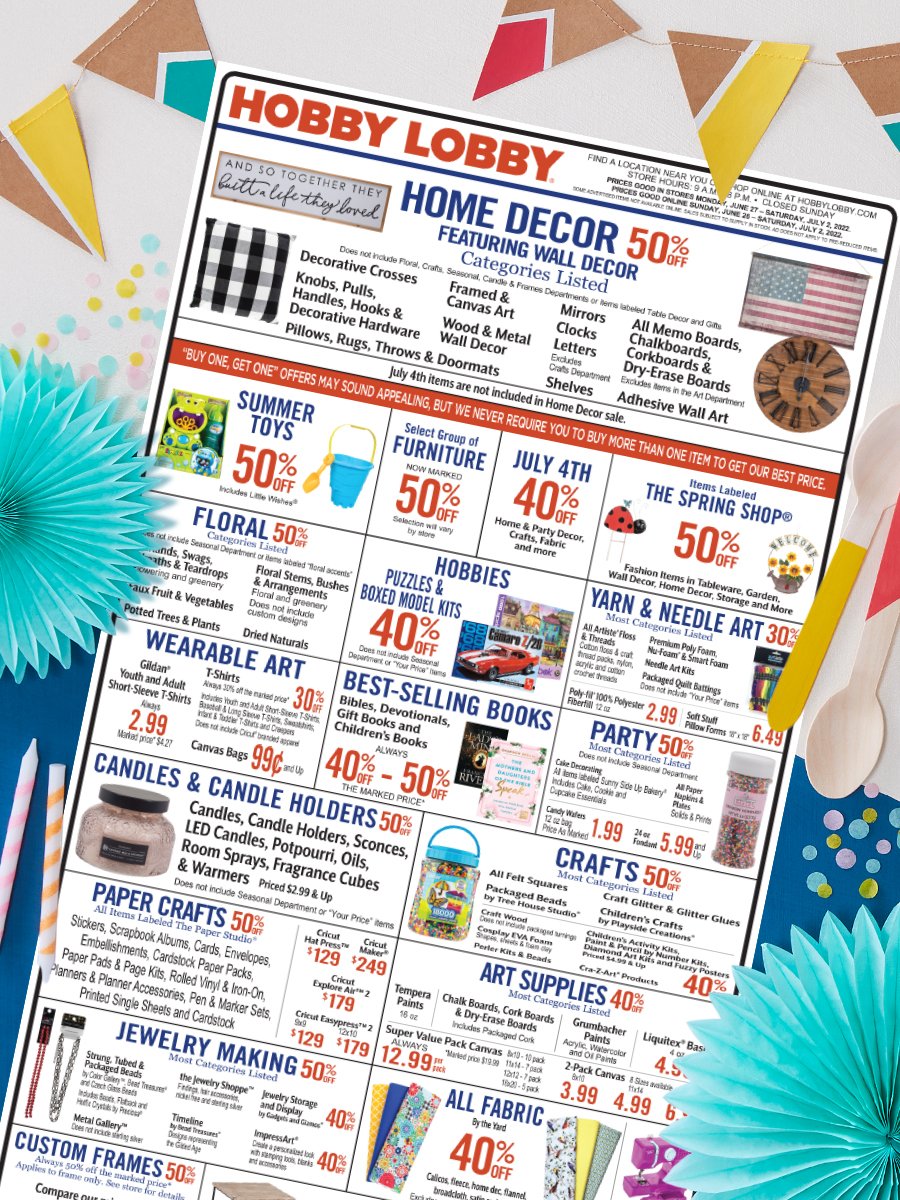 Official Hobby Lobby on Twitter "Your favorite savings all week long