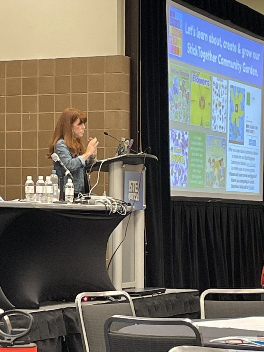 #ISTELive22 getting off to a great start with @shannonmmiller and her presentation to @FutureReady  and @All4Ed!  Talking about books and digital tools from @CapstonePub.   #capstoneconnect #pebblegocreate #curiosity  #collaboration #buncee.