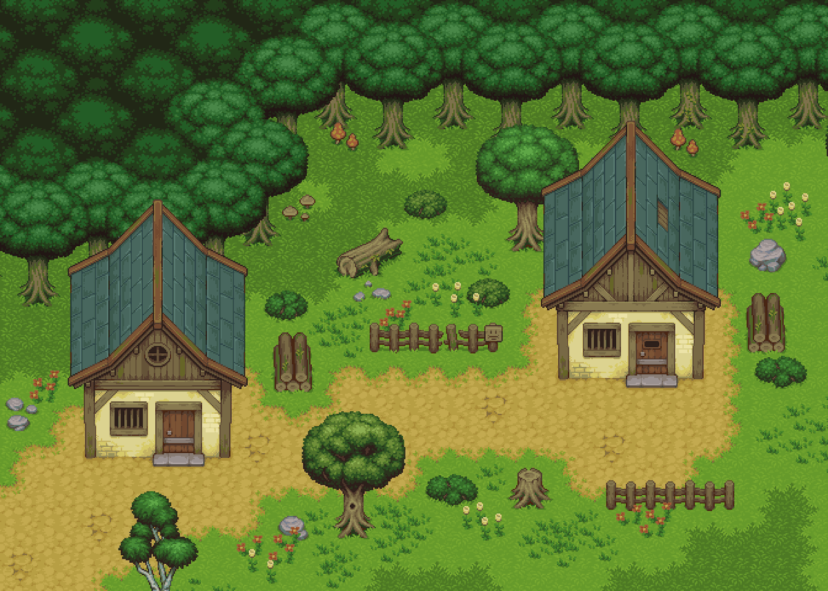 Grandero_Pixels's tweet image. Top-down commission ❤️
#pixelart #rpg #topdown #gameart