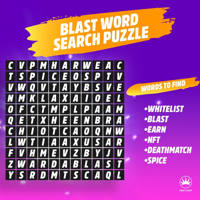 blastroyaIe's tweet photo. Enjoy the weekend with our fun Blast Word Search Puzzle 🧩 

Circle the words &amp; add your screenshots below ⤵️ https://t.co/QzFwTH4AZl