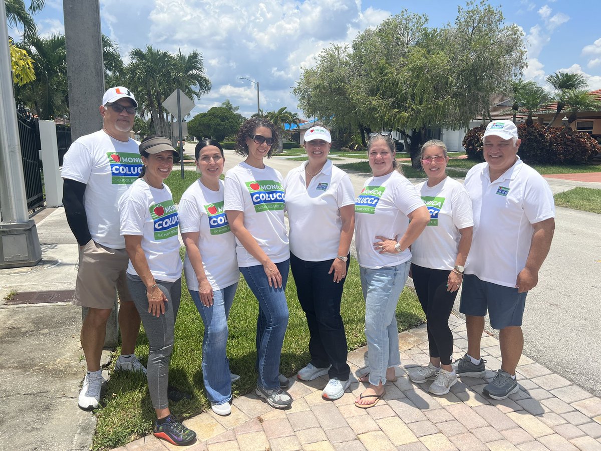 MonicaColucciFL's tweet photo. Thank you to all of the #TeamColucci volunteers who are working tirelessly in #MDCPS District 8.
If you want to take back our School Board, don’t wait! Visit https://t.co/mXXNrDszjh today and get involved. #BackToBasics 🍎 https://t.co/f2Dq41f7dM