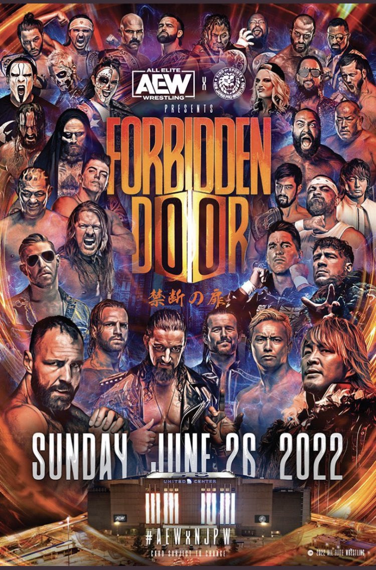 Tonight is so incredibly important to me on so many levels. The road to #ForbiddenDoor hasn’t been an easy one. But tonight’s show has the potential to be one of great wrestling events of all time. What an amazing collection of talent from #aew & #njpw on one historic event. LFG!