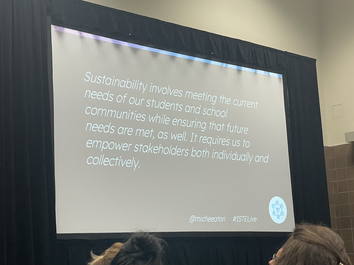 When people feel like they belong and feel valued they are more likely to stay. We have control over this and can create the conditions where people want to be. It’s not a program that’s going to make the difference. It’s the people. <a href="/micheeaton/">Michele Guyer</a> #ISTELive #istelx