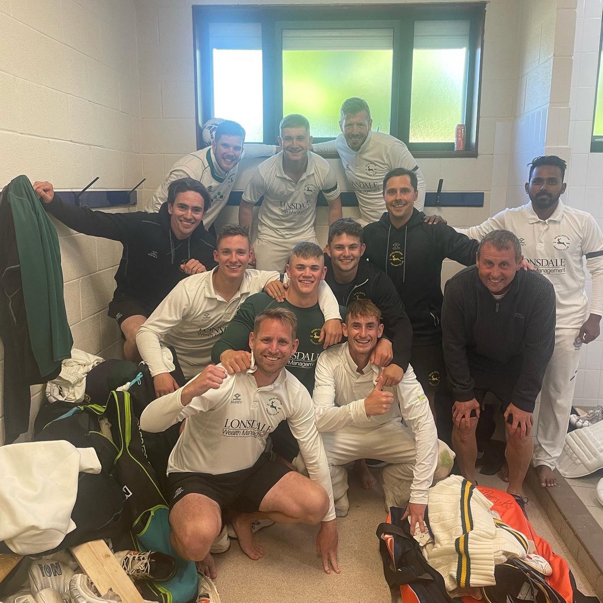 BrislingtonCC's tweet photo. Great wins for the First and Second XIs yesterday. These photos highlight the spirit amongst the sides this year. https://t.co/d2PqqS4A6z
