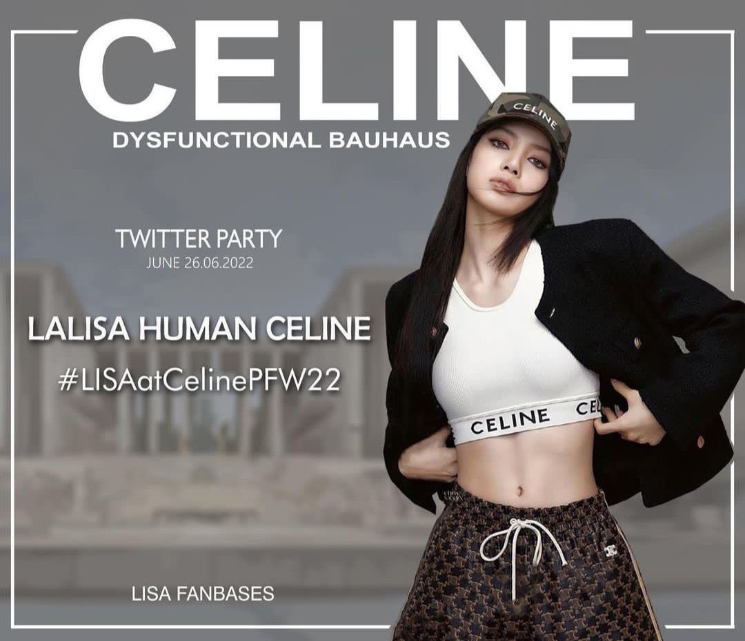 3 năm rồi Lisa mới quay trở lại với PFW 2022, trend nào trend nàooo. 

LALISA HUMAN CELINE
#LISAatCelinePFW22 #BLACKPINK <a href="/BLACKPINK/">BLACKPINKOFFICIAL</a>