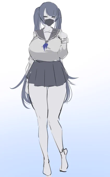 いいかんじのムチムチシルエット出すのむずかしい・・・なんかでつかうなんかです 