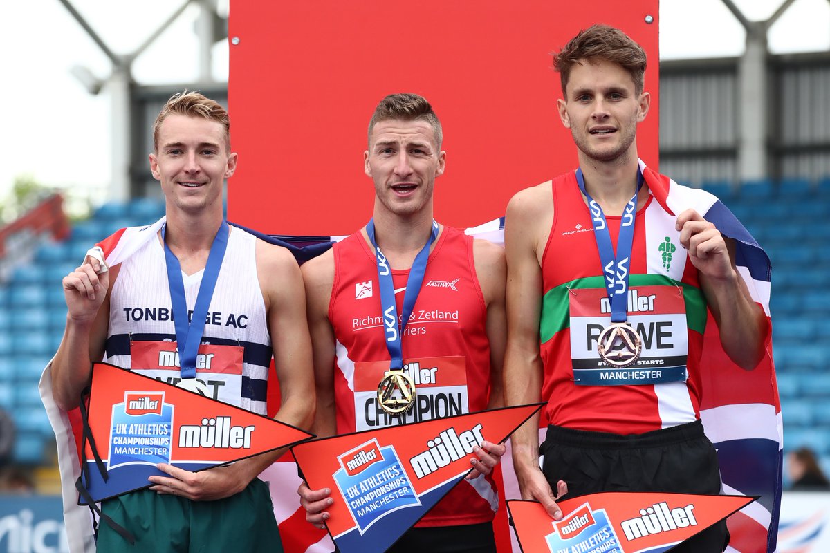 🏅 Men's 5000m medallists🏅

🥇 <a href="/_MarcScott/">Marc Scott</a> - 13:42.82
🥈 <a href="/J_West96/">James West</a> - 13:44.47 PB
🥉 <a href="/jackrowee/">Jack Rowe</a> - 13:45.30

#MullerUKChamps