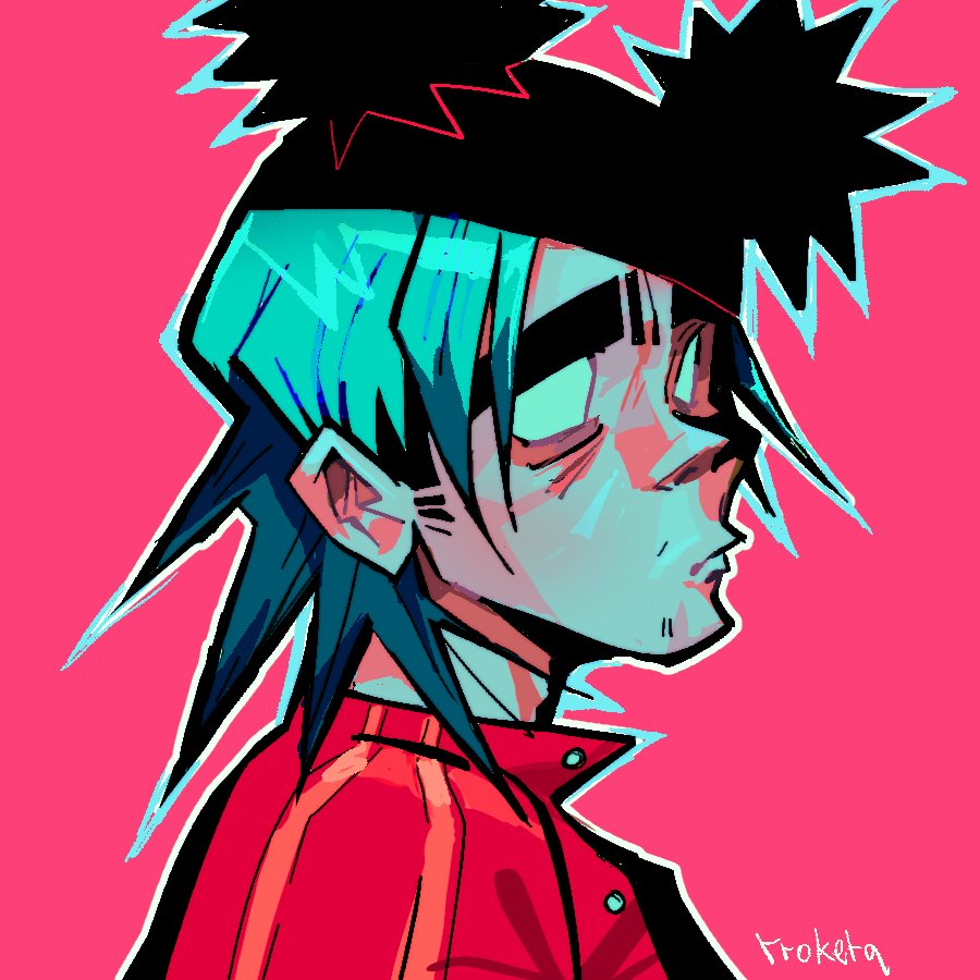 myxxmachine's tweet photo. 2-D in his new lil fit #gorillaz https://t.co/vcXedHqx0w