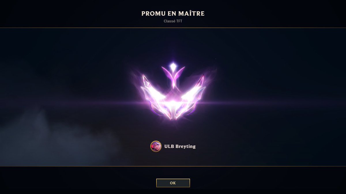 ENFIN !!! ça a pris son temps mais on y est au moins mtn. 

La suite c'est le GM et surtout le top 60 EUW le 28 juin minuit pour la GSC. C'est un défi de taille mais qui sait, y a p-e moyen de moyenner :D