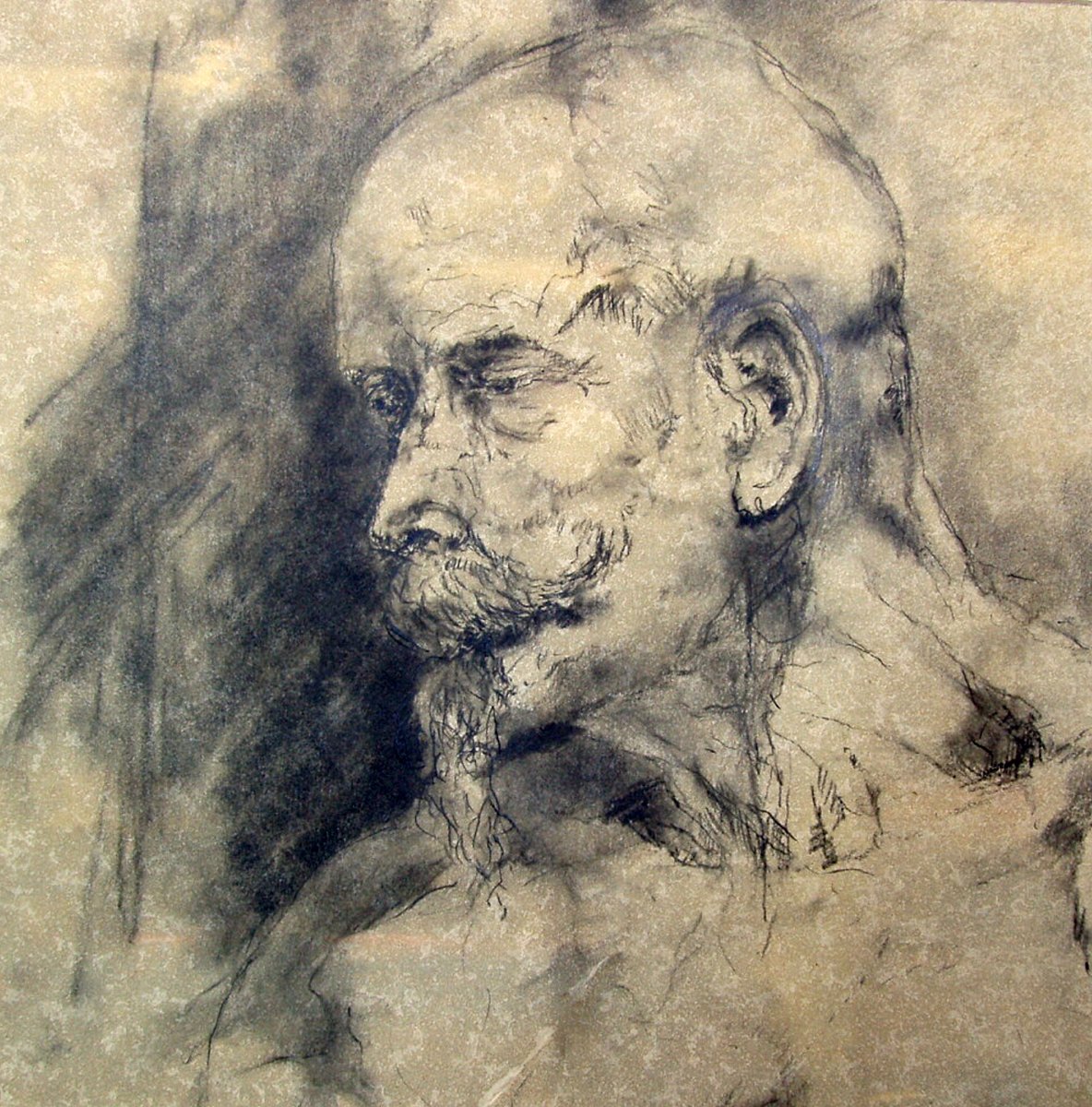 Trevor Jones 🎨 on Twitter "'Michael' 30 x 30 cm Graphite and linseed